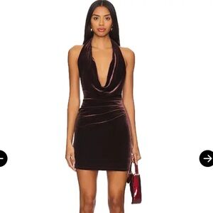 Nookie vibe mini dress in truffle size M